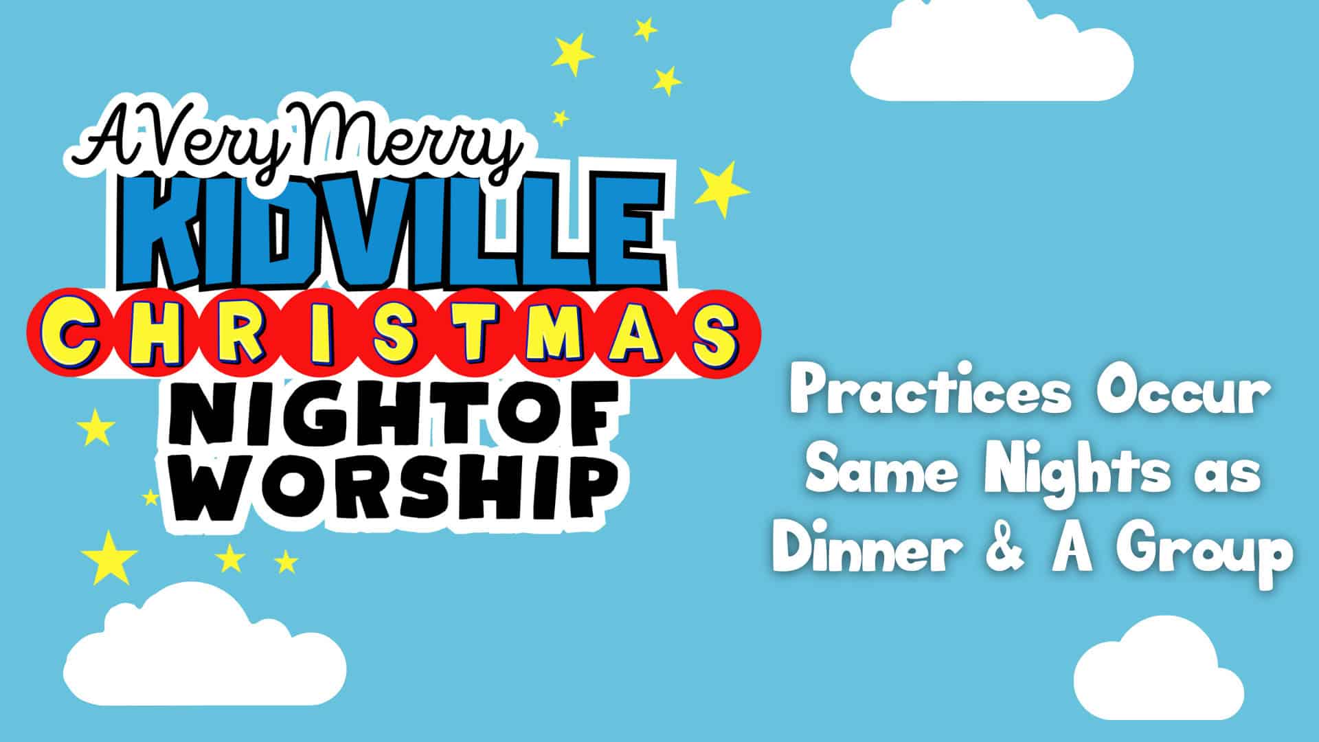 Kidville Christmas Night of Worship