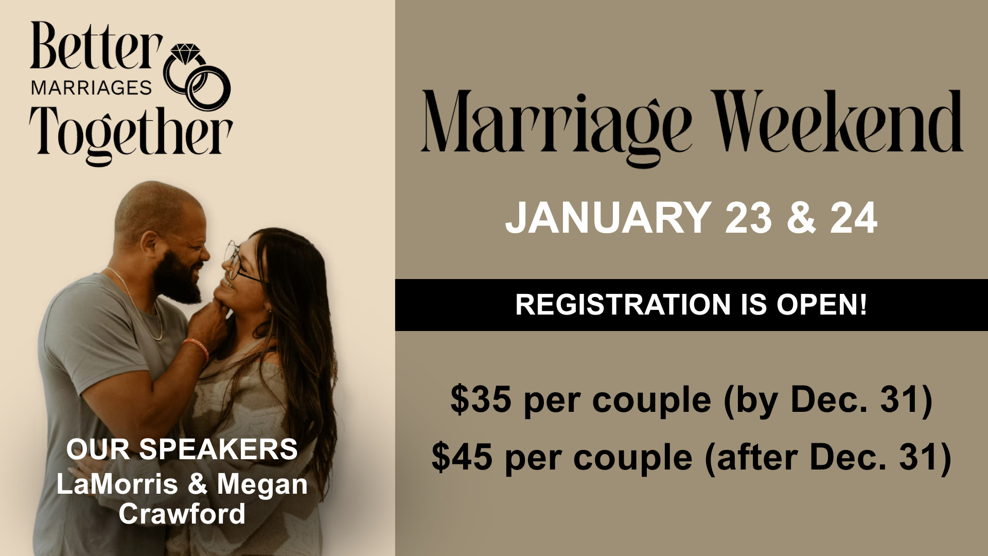 Marriage Weekend website