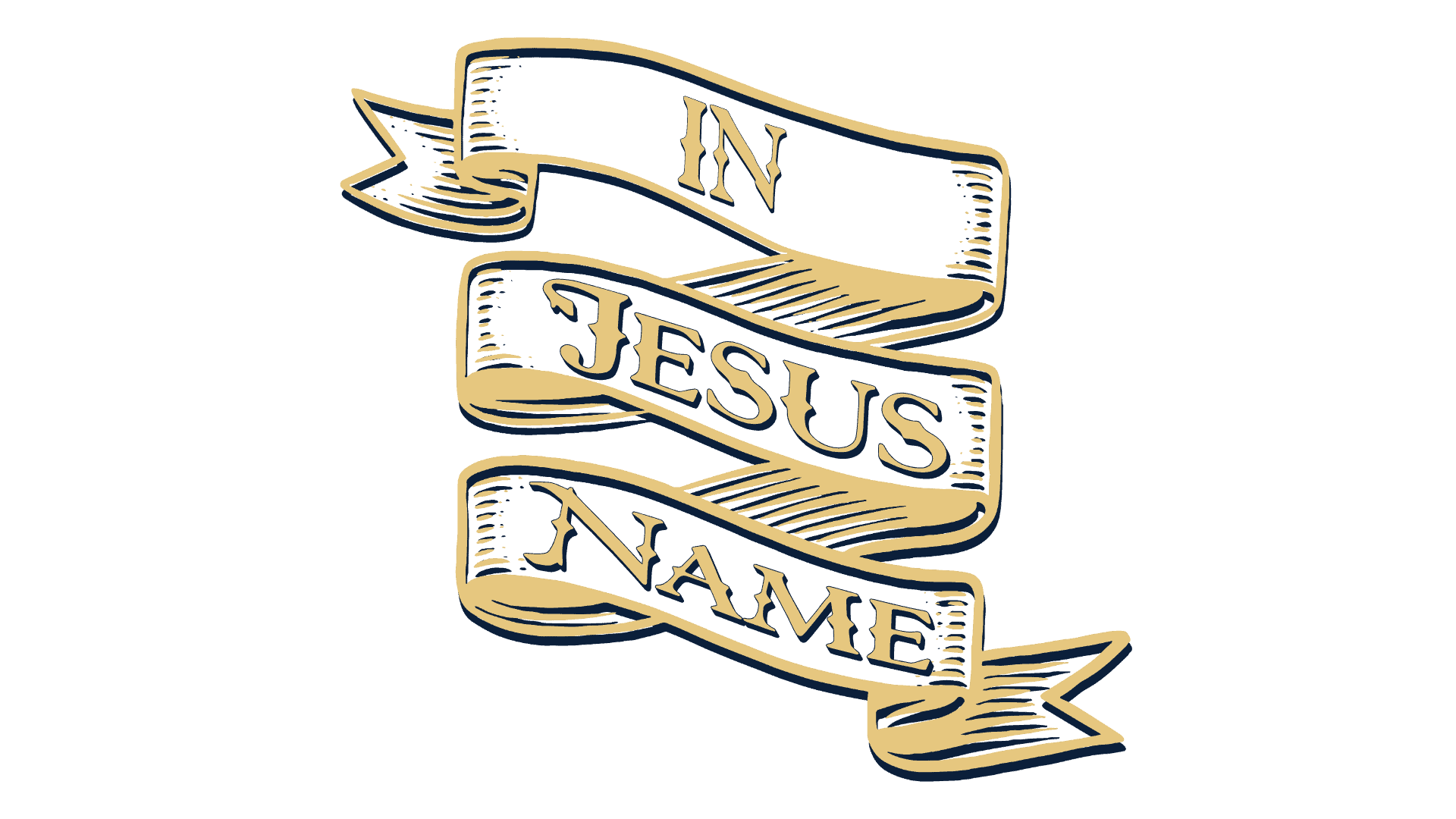 IN JESUS NAME WHITE BACKGROUND