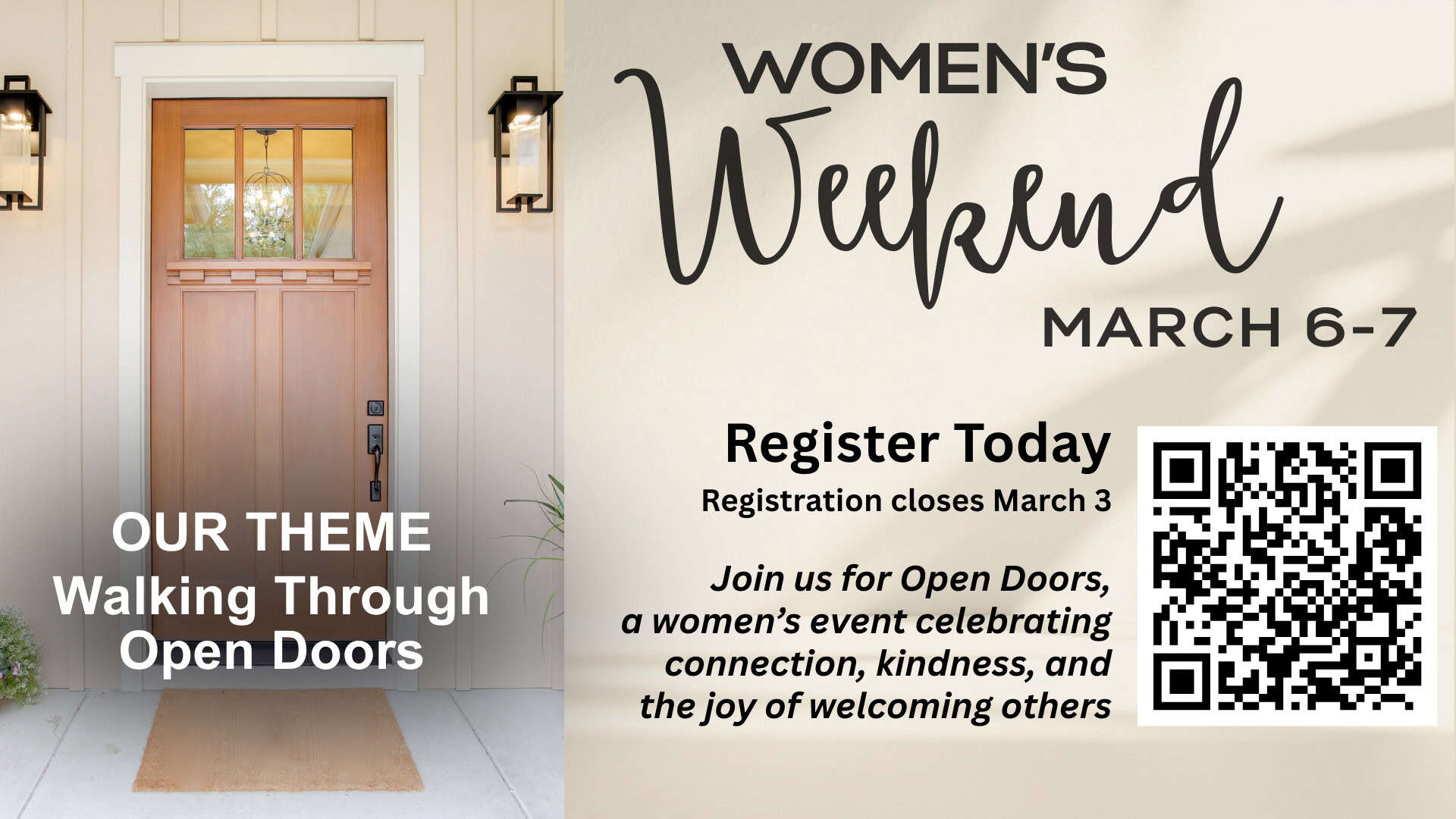 Countdown Women Weekend march