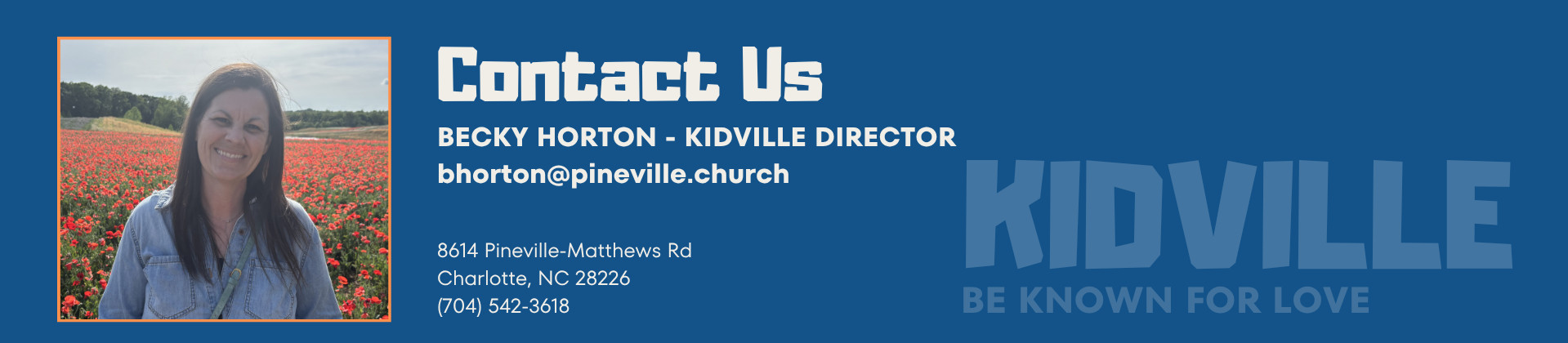 Kidville Website Becky Contact