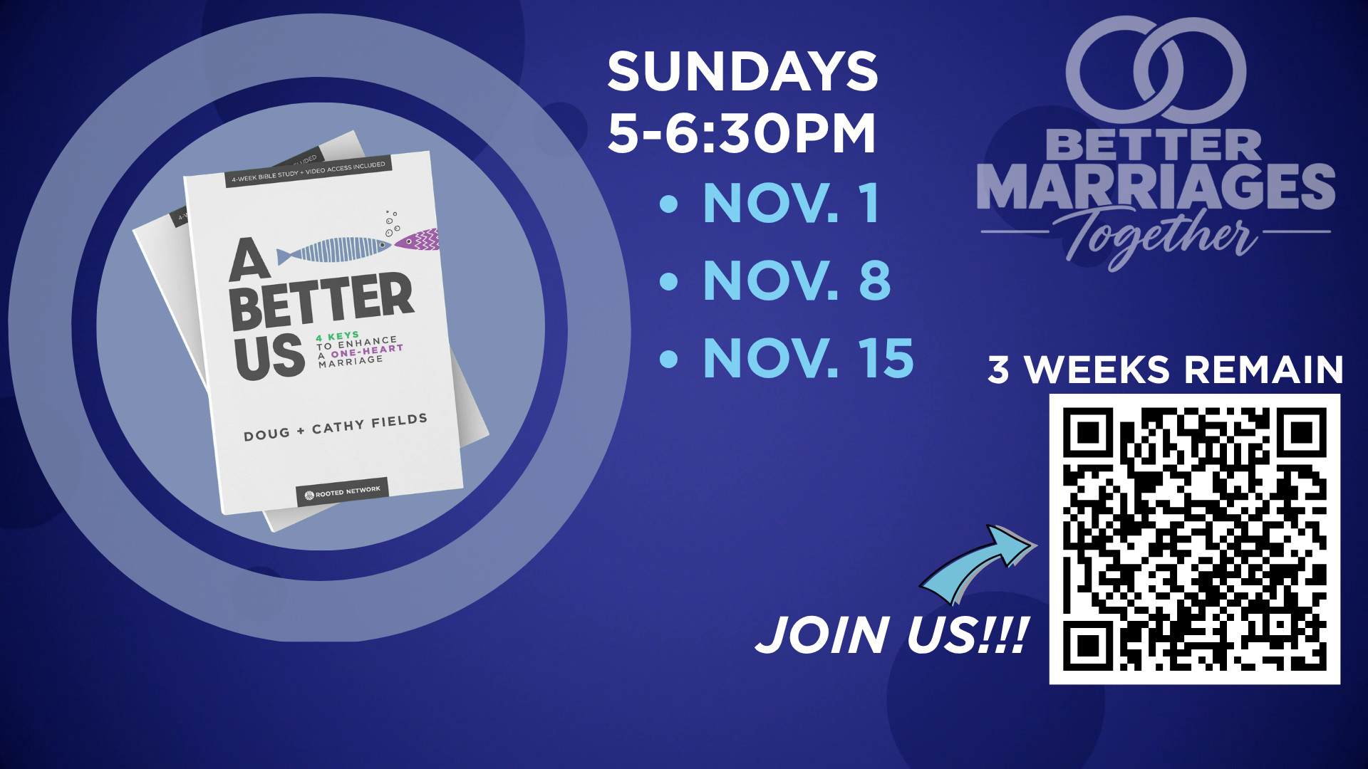Better Marriages Together - 3 weeks remain